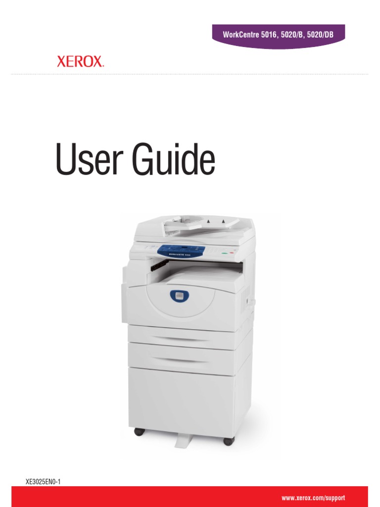 Xerox 5020 Руководство Администратора